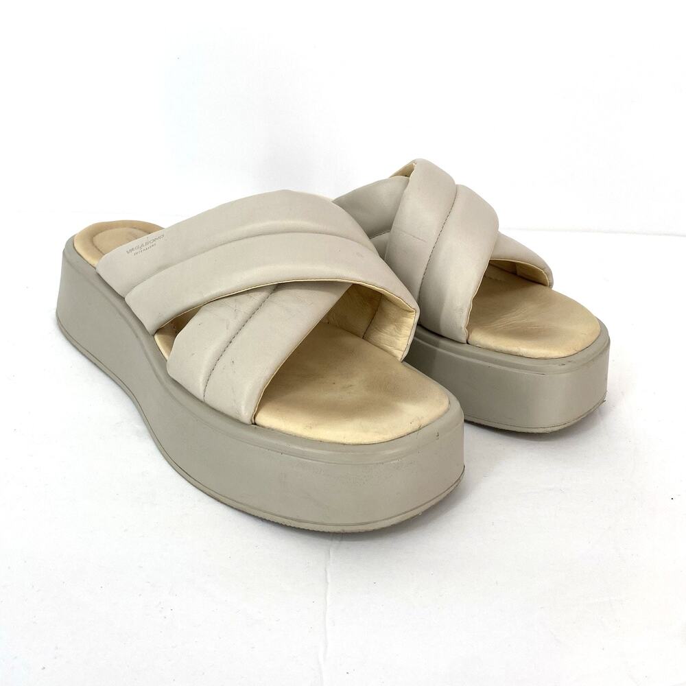 Vagabond Courtney Ivory Platform Sandals 40